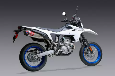 DR-Z4 S/SM 2025 - YOSHIMURA RACE RS-12 STAINLESS FULL EXHAUST, W/ STAINLESS MUFFLER